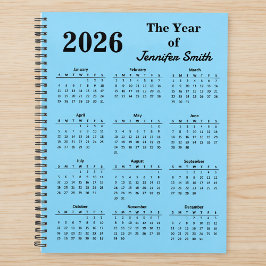 2026 Das Jahr des benutzerdefinierten Namens Perso Planer