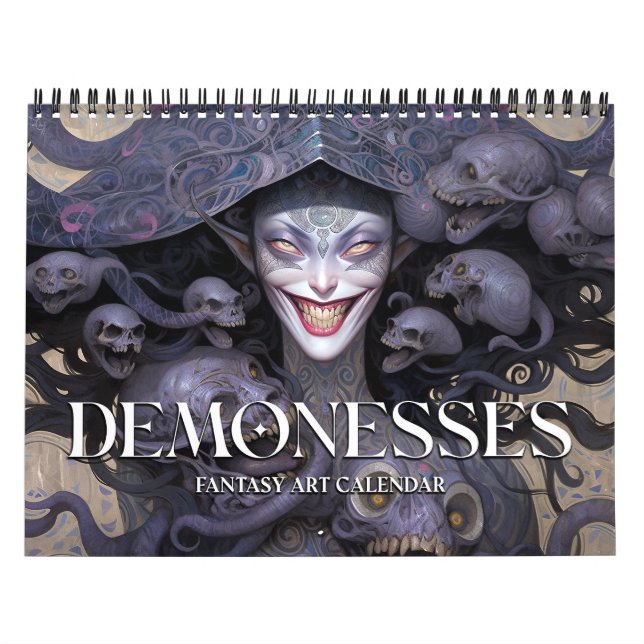 2026 Demonesses Dark Fantasy Art Calendar Kalender (Titelbild)