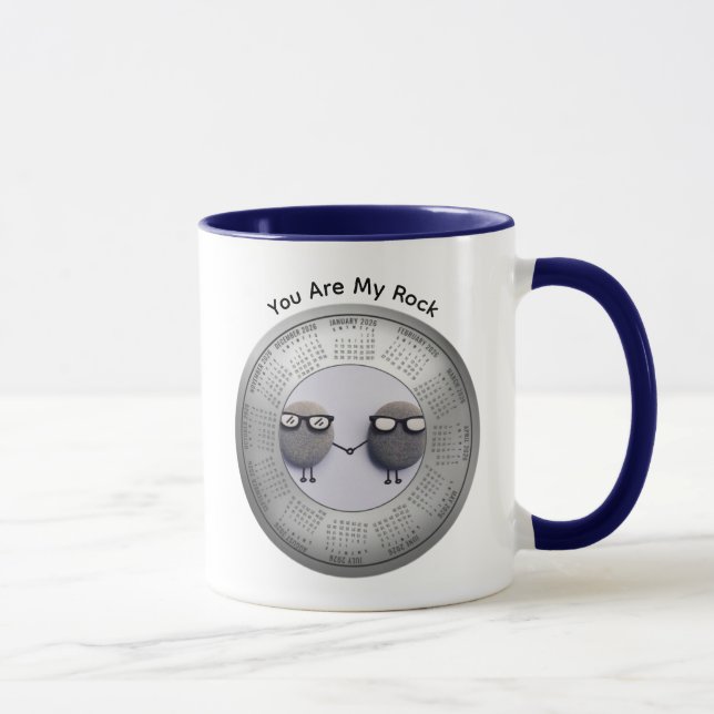 2026 Du bist mein Fels Kalender Kaffeetasse (Rechts)
