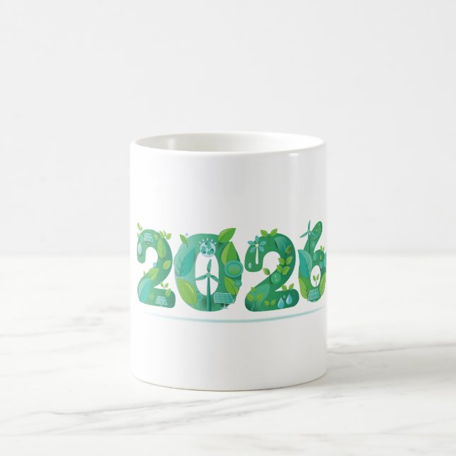 2026 Eco Green Energy Konzept  Kaffeetasse (Mittel)