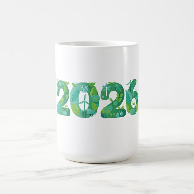 2026 Eco Green Energy Konzept  Kaffeetasse (Mittel)