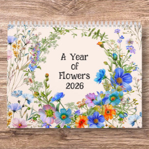 2026 Ein Jahr der Blumen - Wandkalender