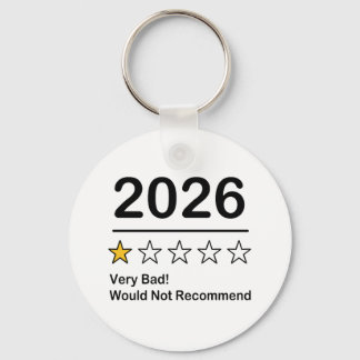 2026 eine Sternbewertung sehr schlechtes Jahr Schlüsselanhänger