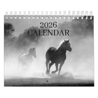 2026 Einfacher Pferdekalender Kalender