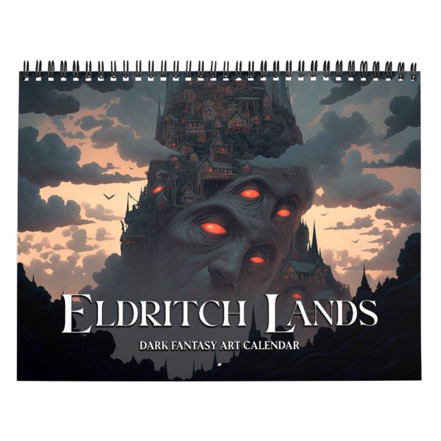 2026 Eldritch Lands 6 Dark Fantasy Horror Art Kalender (Titelbild)
