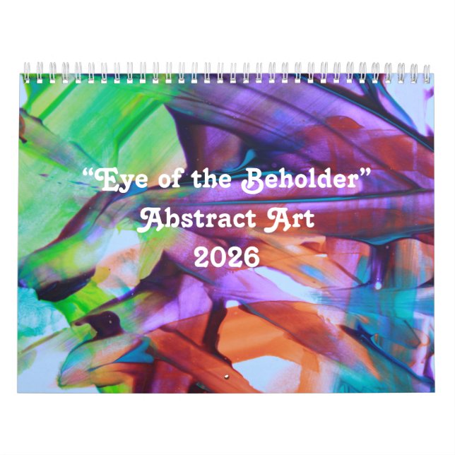 2026 “Eye of the Beholder” Abstract Art Calendar Kalender (Titelbild)