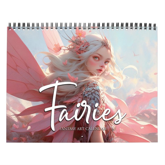 2026 Fairies 7 Fantasy Art Calendar Kalender (Titelbild)