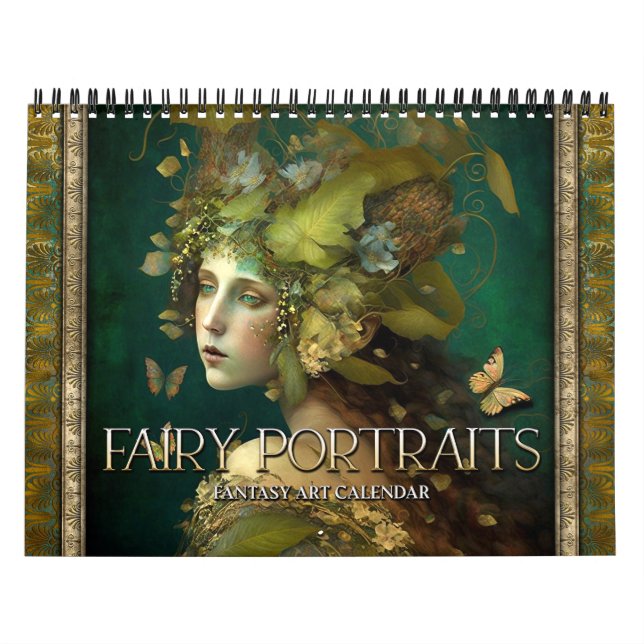 2026 Fairy Portraits Fantasy Art Kalender (Titelbild)