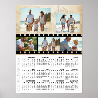 2026 Familienfoto-Kalender, Vintage, Industrie Poster