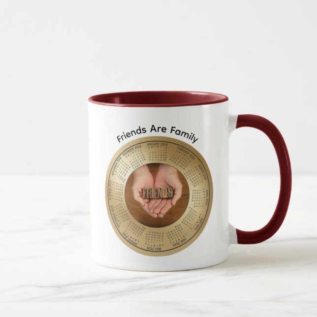 2026 Family AreFriends Calendar Coffee Mug Tasse (Rechts)