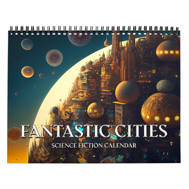 2026 Fantastic Cities Science Fiction Kalender (Titelbild)