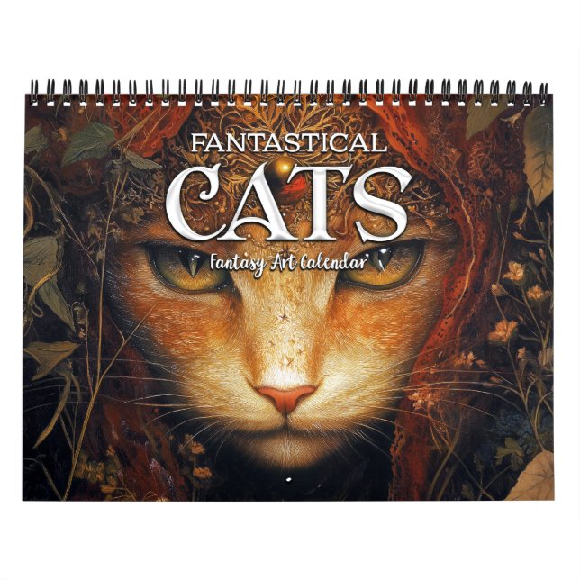 2026 Fantastische Katzen 4 Fantasy Art Kalender (Titelbild)