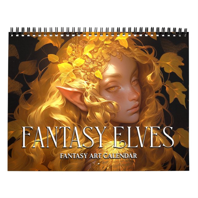 2026 Fantasy Elves 2 Fantasy Art Calendar Kalender (Titelbild)
