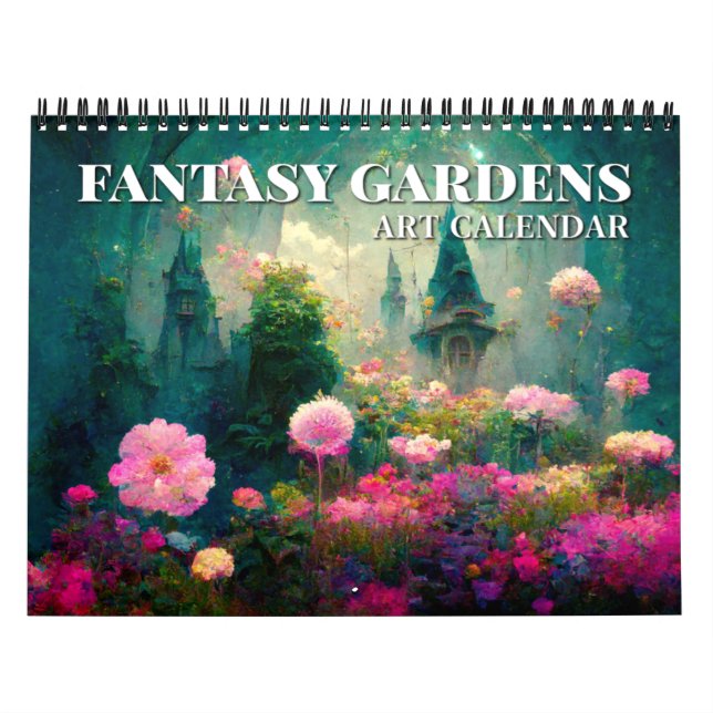 2026 Fantasy Gardens Fantasy Art Kalender (Titelbild)