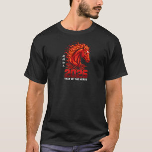 2026 Feuerpferd Chinesisches Neujahrs-Zodiakus-Bek T-Shirt
