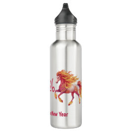 2026 Fiery Horse – Happy Chinese New Year Edelstahlflasche