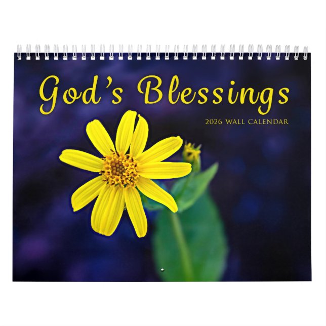 2026 Flower Blessings Wall Calendar Kalender (Titelbild)