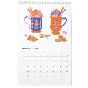 2026 Folk Art Cottagecore Grannycore Traditional Kalender