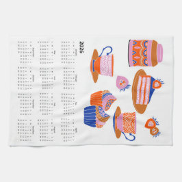 2026 Folk Art Themenschwerpunkt Nachmittag Tea Kal Geschirrtuch