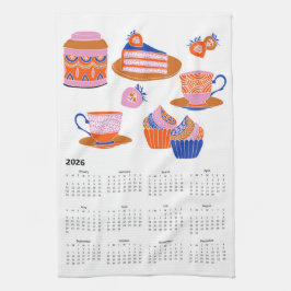 2026 Folk Art Themenschwerpunkt Nachmittag Tea Kal Geschirrtuch
