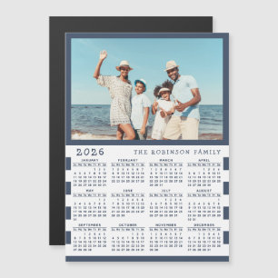 2026 Foto Calendar-Kühlschrankmagnet mit Familienn Magnetkarte