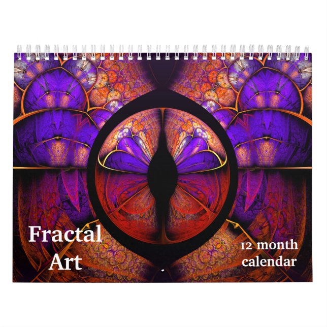 2026 Fraktal Art Abstrakt Psychedelic Kalender (Titelbild)