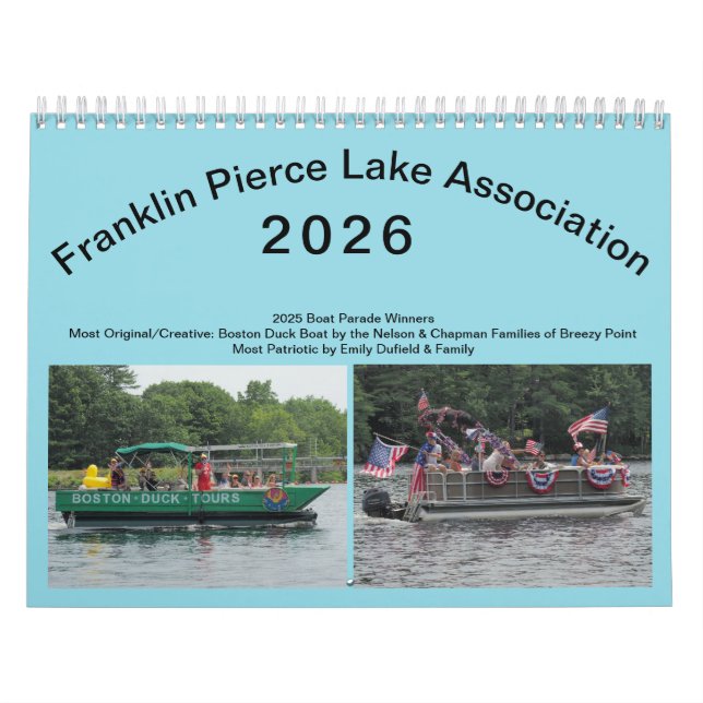 2026 Franklin Pierce Lake Calendar Kalender (Titelbild)