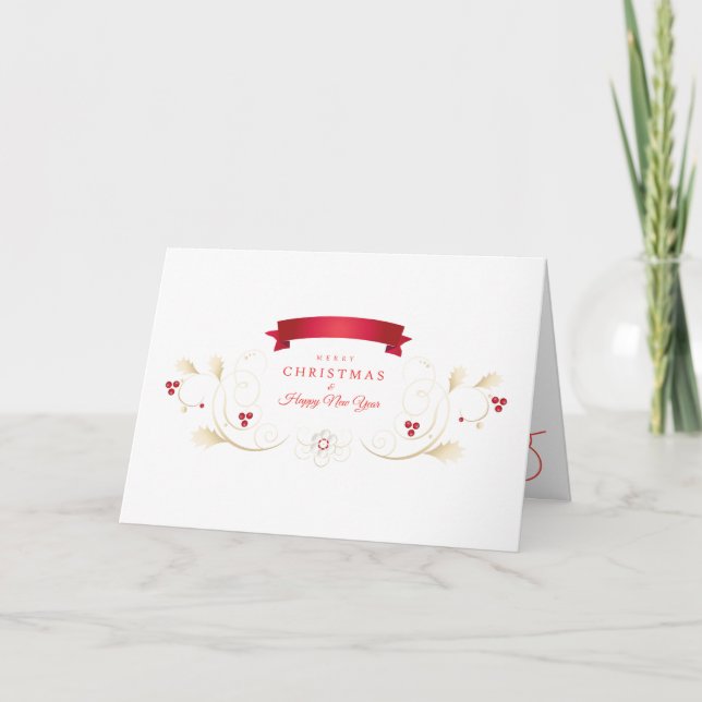 2026 Frohe Weihnachten & Glück Neues Jahr! WEIHNAC Karte (Vorderseite)