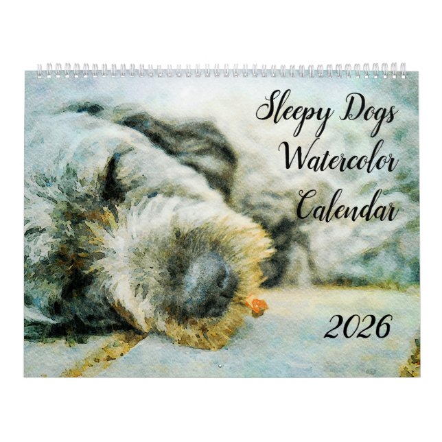 2026 Funny Lazy Sleepy Dog Puppy Antianxiety Gift Kalender (Titelbild)