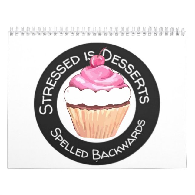 2026 Funny Stressed is Desserts Spelt backwards Kalender (Titelbild)