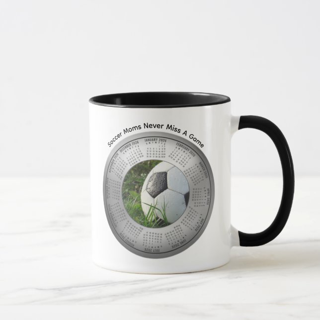 2026 Fußball-Mutter-Kalender-Kaffee Tasse (Rechts)