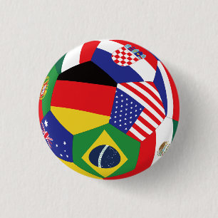 2026 Fußball-WM-Flaggen-Button Button