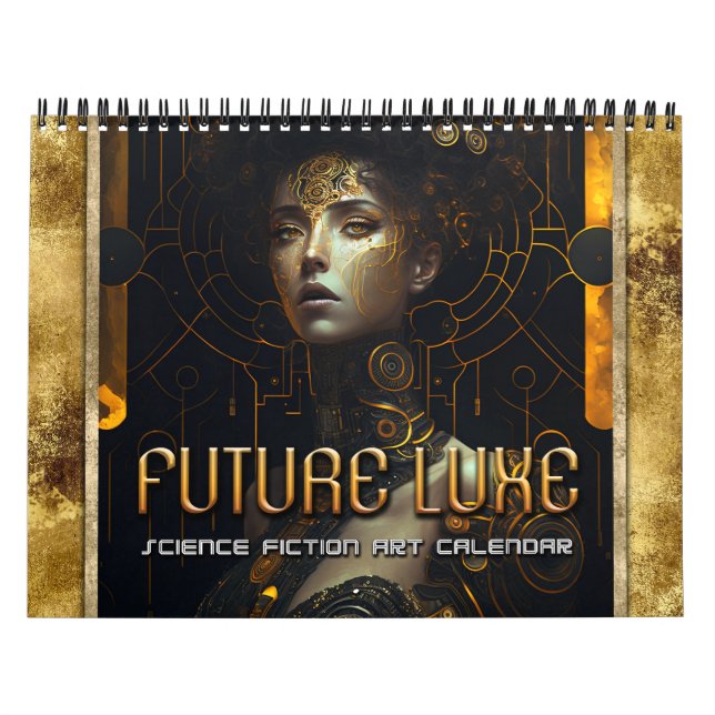 2026 Future Luxe Sci-Fi Women Art Calendar Kalender (Titelbild)