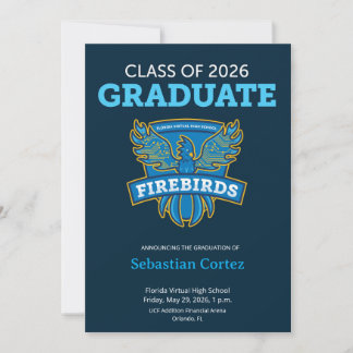 2026 FVHS Graduation Announcement (Dark) Ankündigung