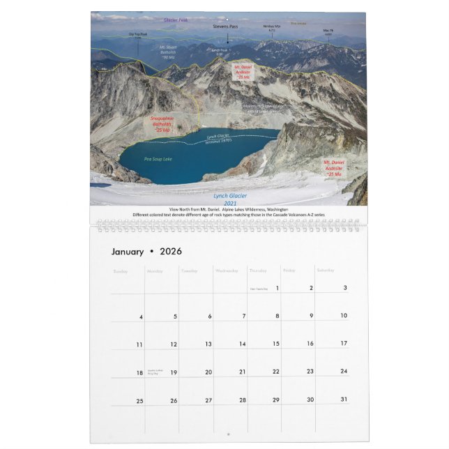 2026 Geology Calendar Kalender (Jan 2026)