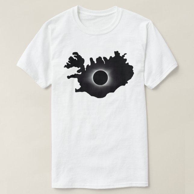 2026 Gesamter Solar Eclipse Ísland Country T - Shi T-Shirt (Design vorne)