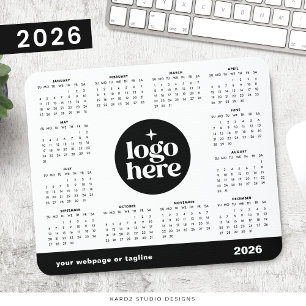 2026 Geschäft Ihr Logo hier Marketing-Kalender Mousepad