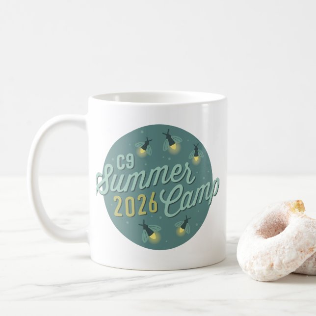 2026 Glühwürmchen-Tasse Kaffeetasse (Mit Donut)