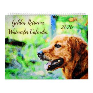 2026 Golden Retriever Dogs Golden Owner gift Kalender