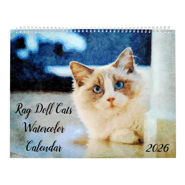 2026 Gorgeous Rag Doll Cat Mam Lover Owner Gift Kalender (Titelbild)