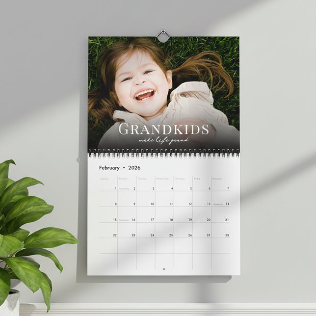 2026 Grandkids Make Life Grand Custom Photo  Kalender (Von Creator hochgeladen)
