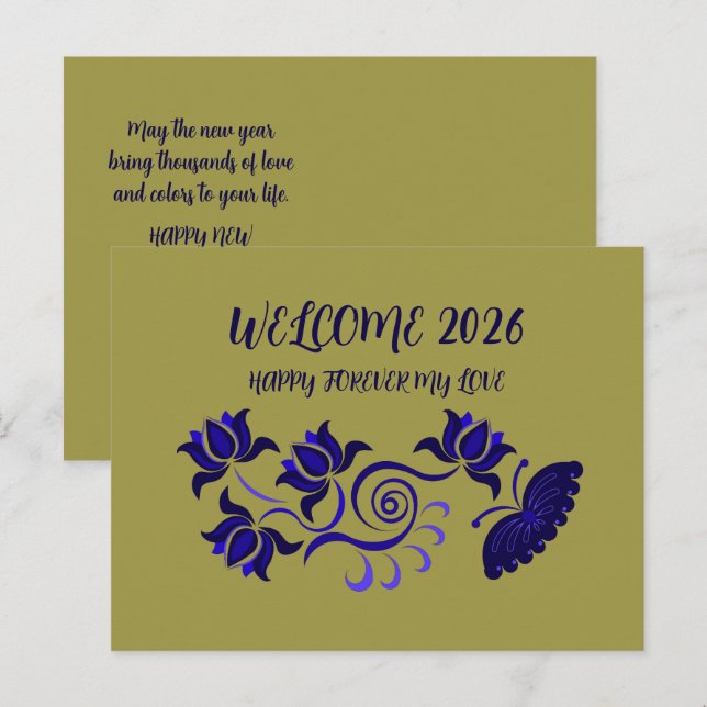 2026 GREETING CARD POSTKARTE (Vorne/Hinten)