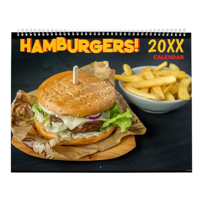 2026 Hamburger Wall Calendar Food Kalender (Titelbild)