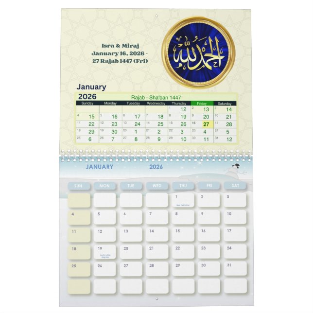 2026 Hijri Calendar  Islamic Art & Key Dates  Kalender (Jan 2026)