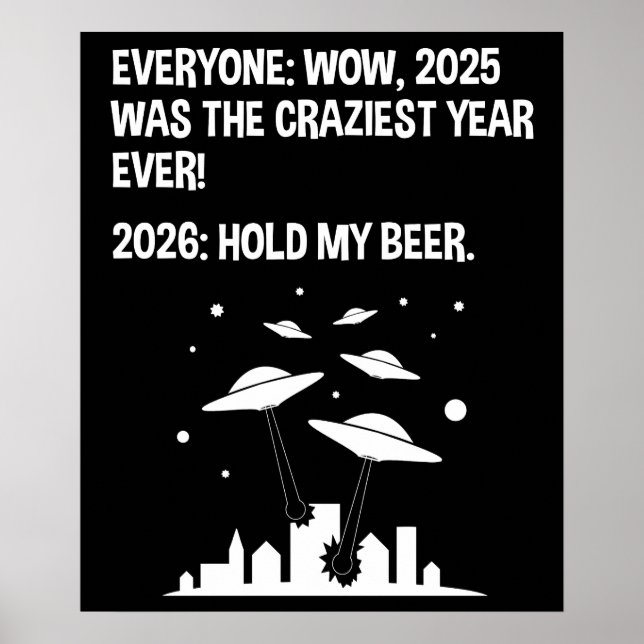 2026 Hold My Beer Poster (Vorne)