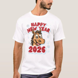 2026 Horse Zodiac Sign New Year Celebration.  T-Shirt