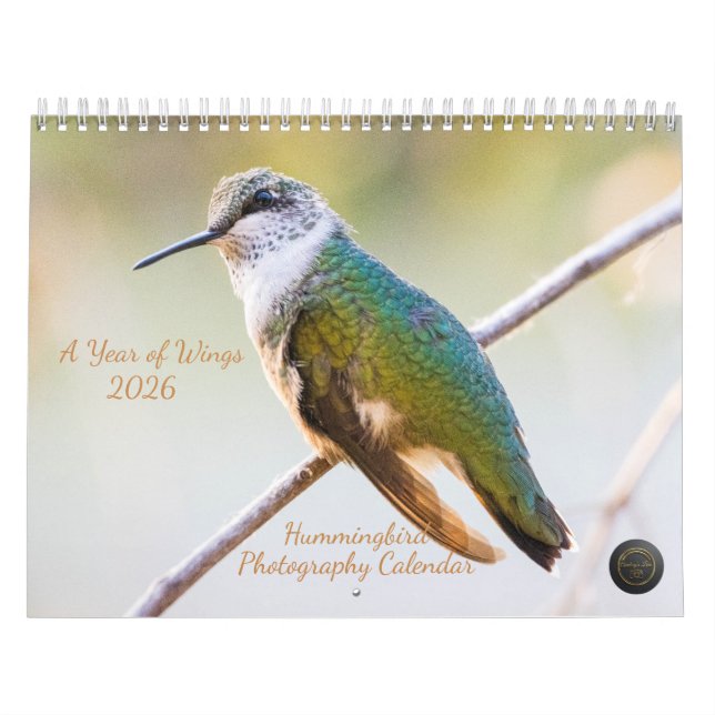 2026 Hummingbird Photography: A Year of Wings Kalender (Titelbild)