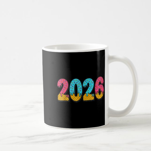 2026 Ice Cream Drip Meme New Year Gen Alpha Slang  Kaffeetasse (Rechts)