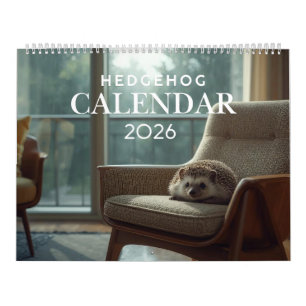 2026 Igel-Wandkalender   12 Monate Kalender