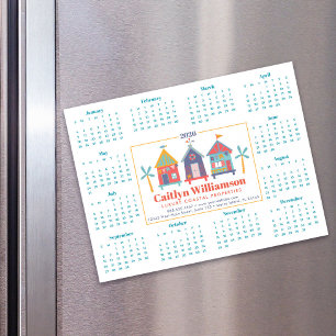2026 Immobilienmakler-Kalender Strandhaus-Magnet Magnetkarte